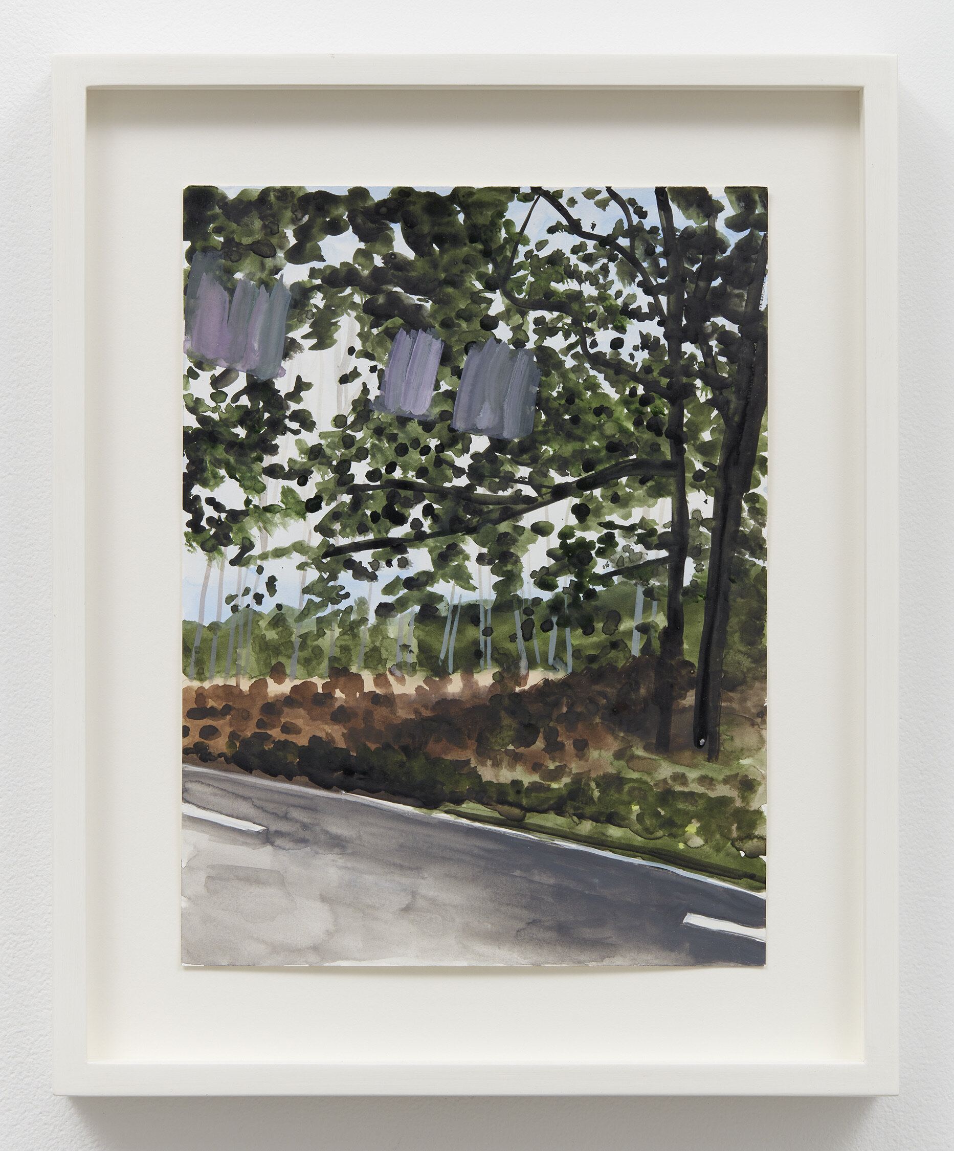 John Hodgkinson, <i>Untitled</i>, 2025. Watercolor on paper, 16 x 13 in (40.64 x 33.02 cm)